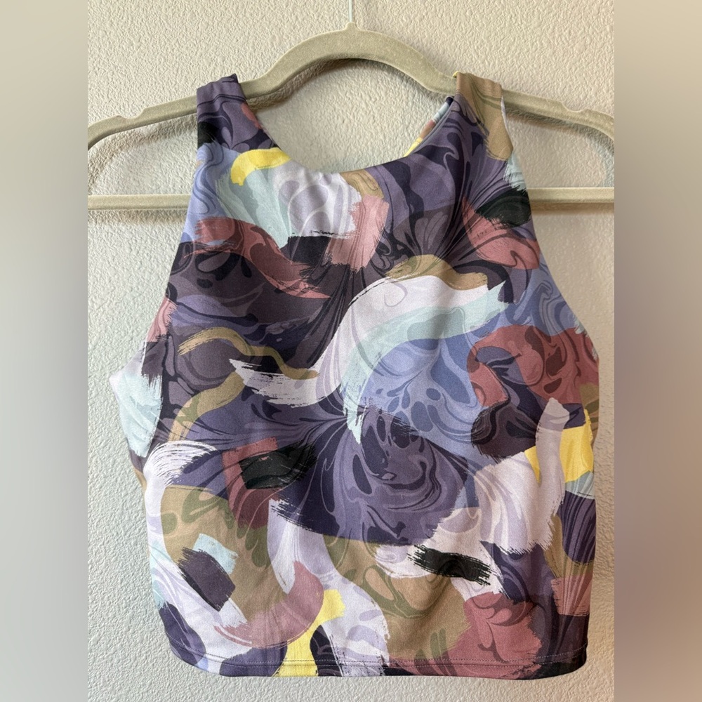 Athleta Multicolor Abstract Women's Top